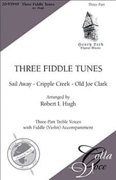 Three Fiddle Tunes Three-Part Treble choral sheet music cover